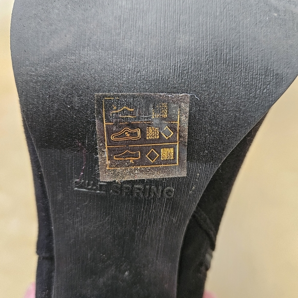 Call It Spring Black Suede Ankle Boots - Picture 3 of 9